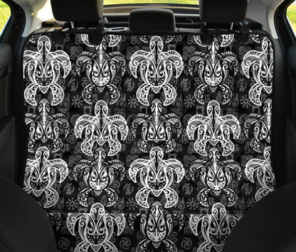 Tribal Turtle Car Back Seat Pet Cover
