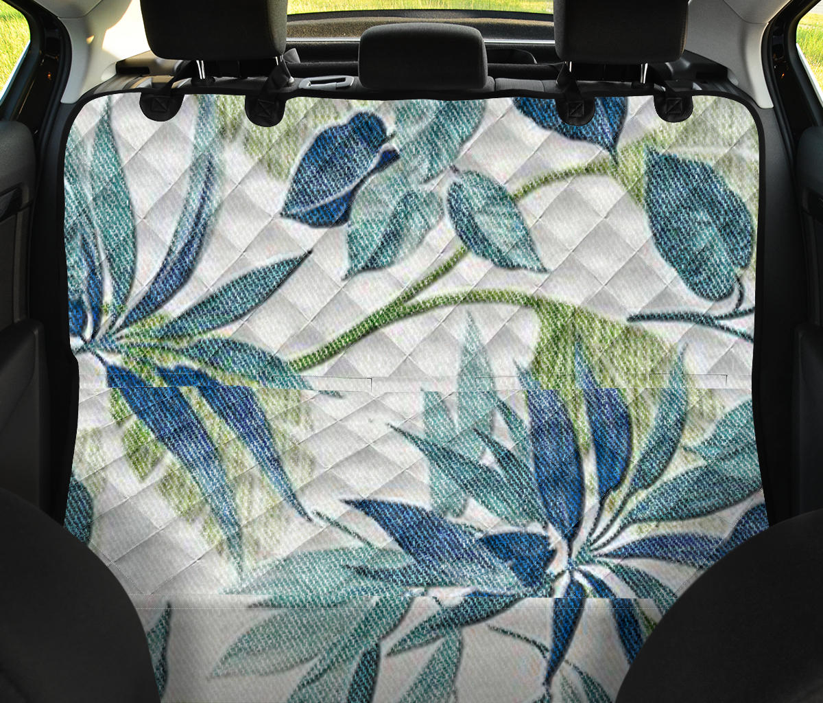 Vintage Plants Car Back Seat Pet Cover