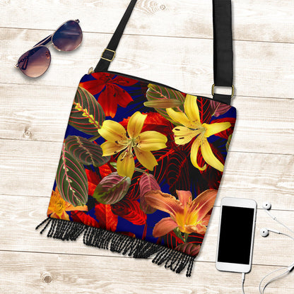 Colorful Flowers Crossbody Bag