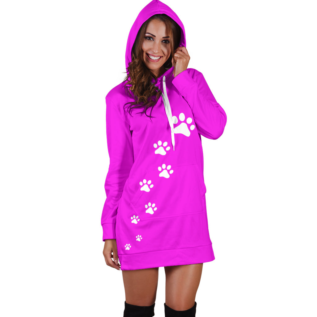 Dog Paws Hoodie Dress
