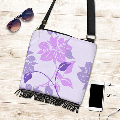 Pink Floral Crossbody Bag