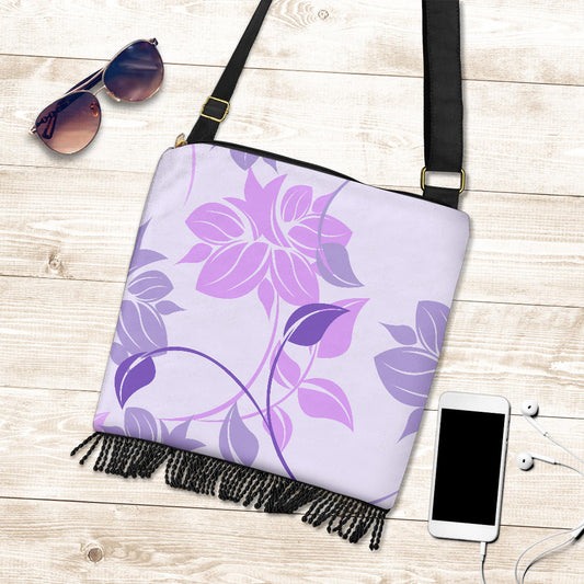 Pink Floral Crossbody Bag