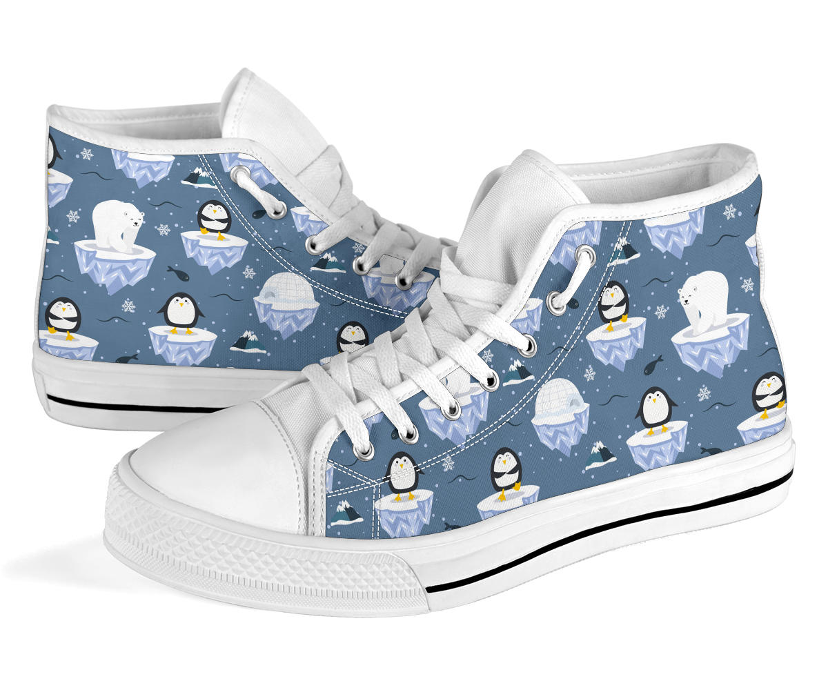 Pole Bear & Penguin High Top Shoes – product image 3