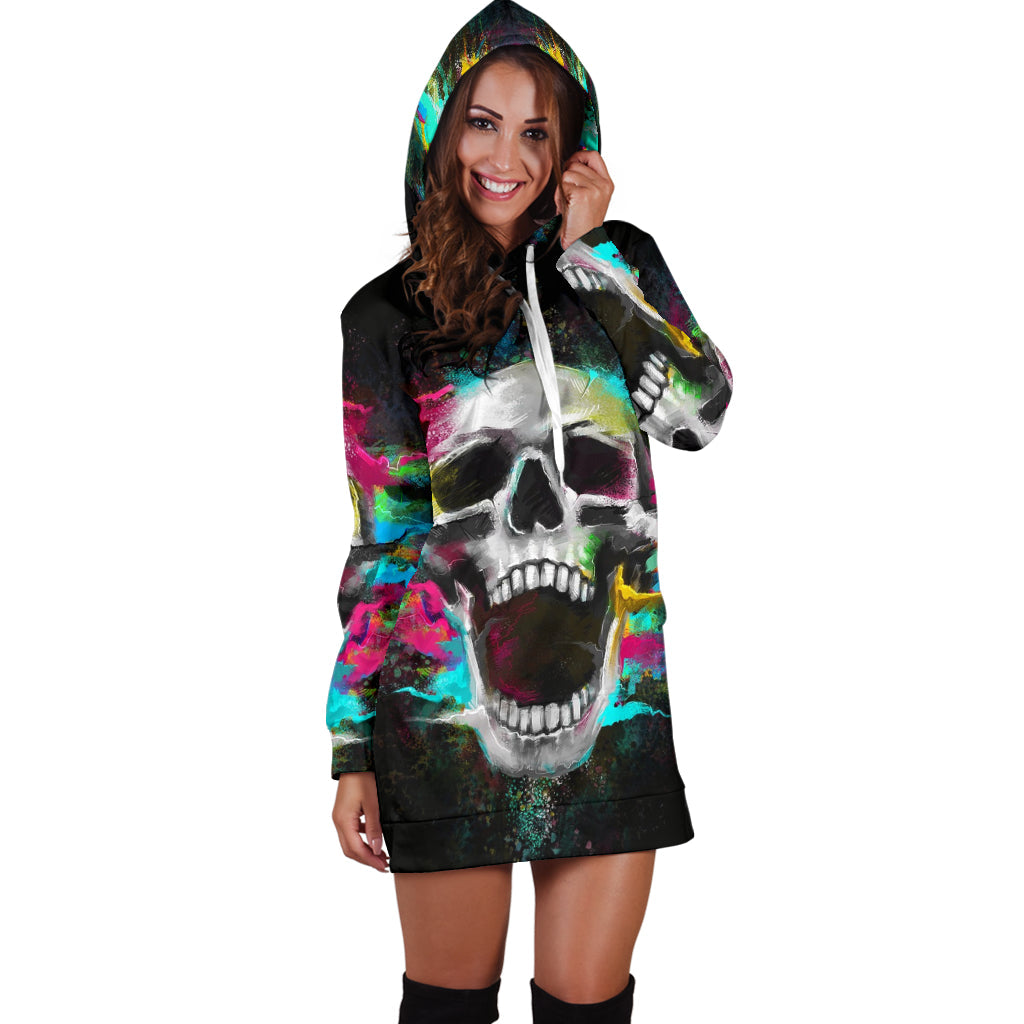 Tribal Scream - Hoodie Dress