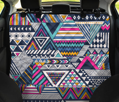 Colorful Tribal Car Back Seat Pet Cover