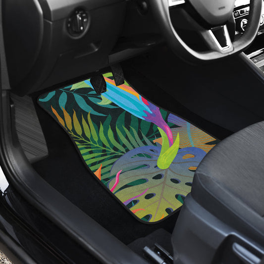 Colorful Plants Car Floor Mats