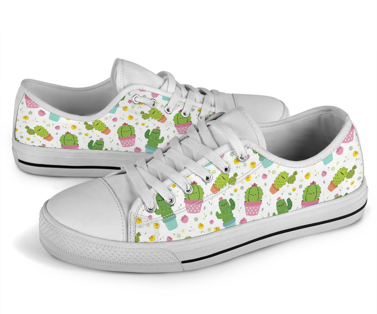 Kawaii Cactus Low Top Shoes – product image 3