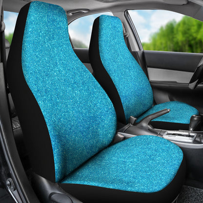 Blue Confetti Print Car Seat Covers