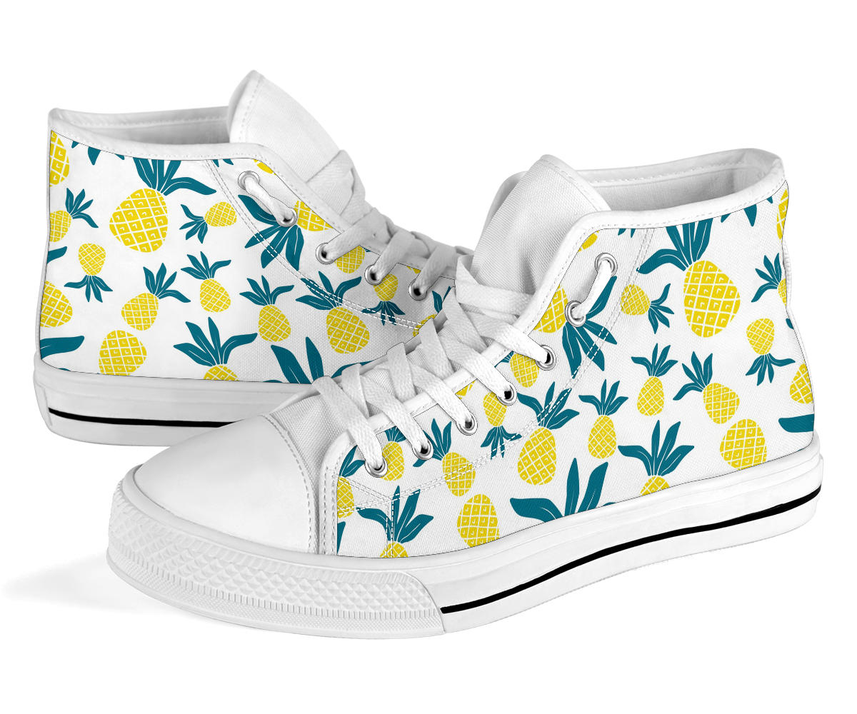 Yellow Pineapple High Top Shoes – product image 3