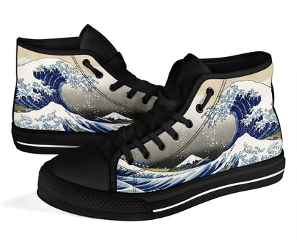 Great Wave Shoes - Black Sole High Top Shoes – product image 3
