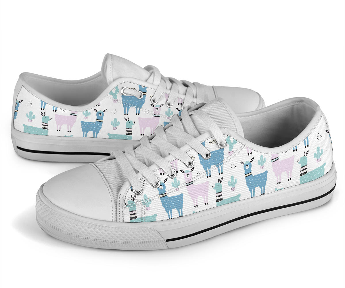 Pastel Llama Low Top Shoes – product image 3