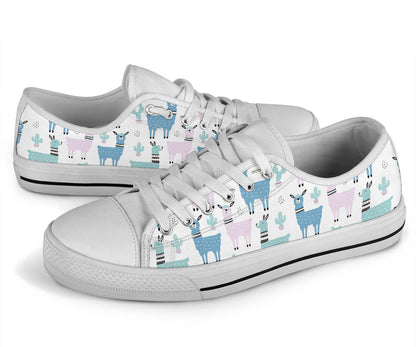 Pastel Llama Low Top Shoes – product image 3