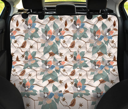 Vintage Floral Car Back Seat Pet Cover