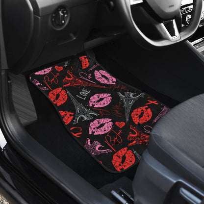 Pink Red Lips Car Floor Mats