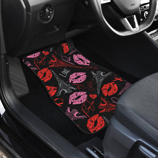 Pink Red Lips Car Floor Mats