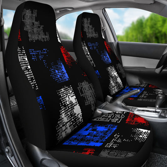 Abstract Blocks Car Seat Covers
