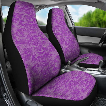 Purple Digital Camouflage Car Seat Covers