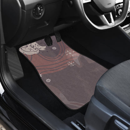 Abstract Floral Car Floor Mats