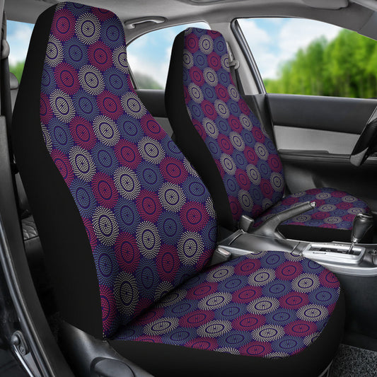 Abstract Dot Circles Car Seat Covers