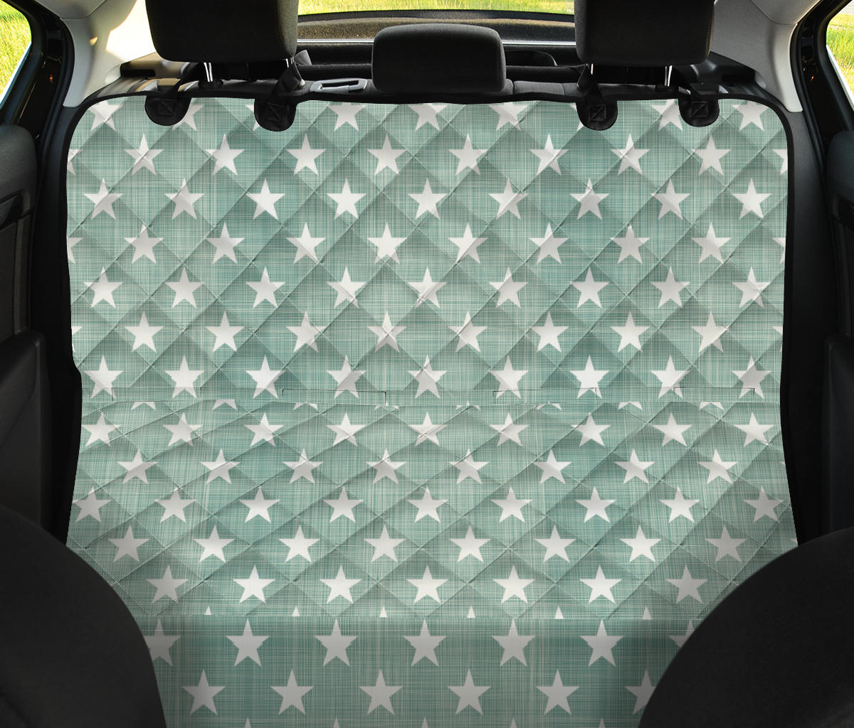 Star Pattern Car Back Seat Pet Cover