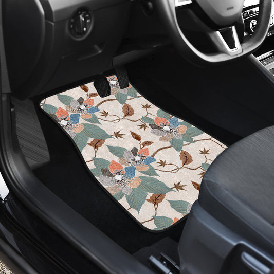 Vintage Floral Car Floor Mats