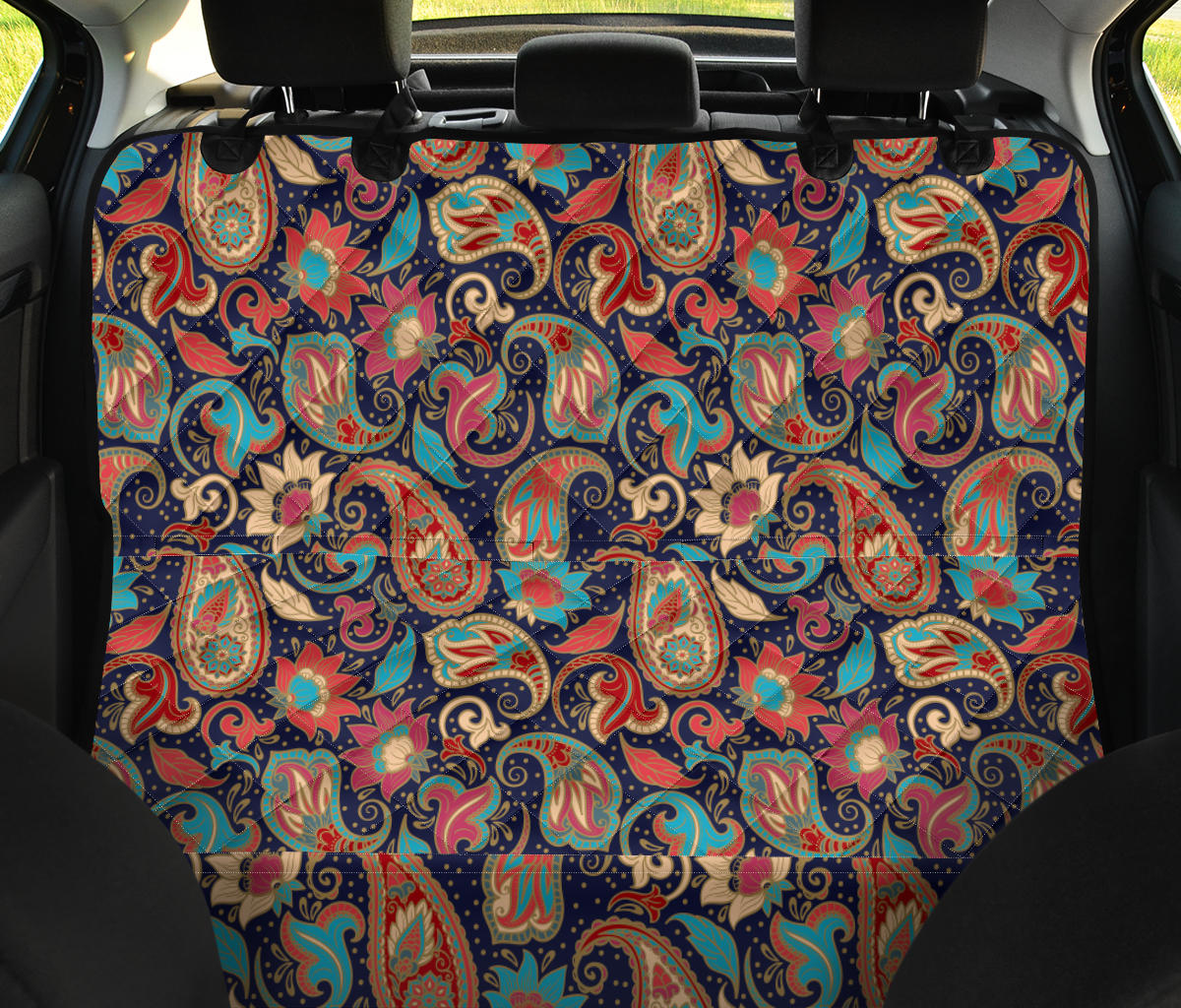 Retro Deco Car Back Seat Pet Cover