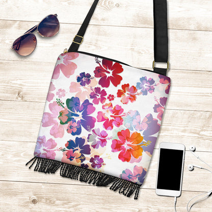 Colorful Aloha Flowers Crossbody Bag