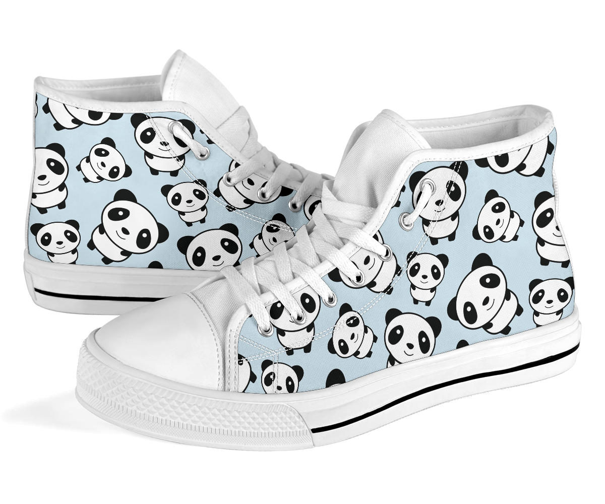 Cute Panda High Top Shoes – product image 3