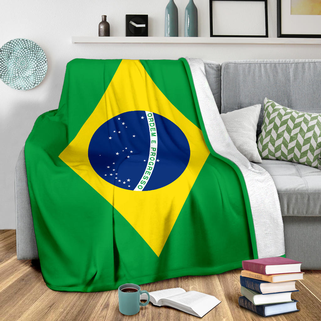 Brazilian Flag Blanket
