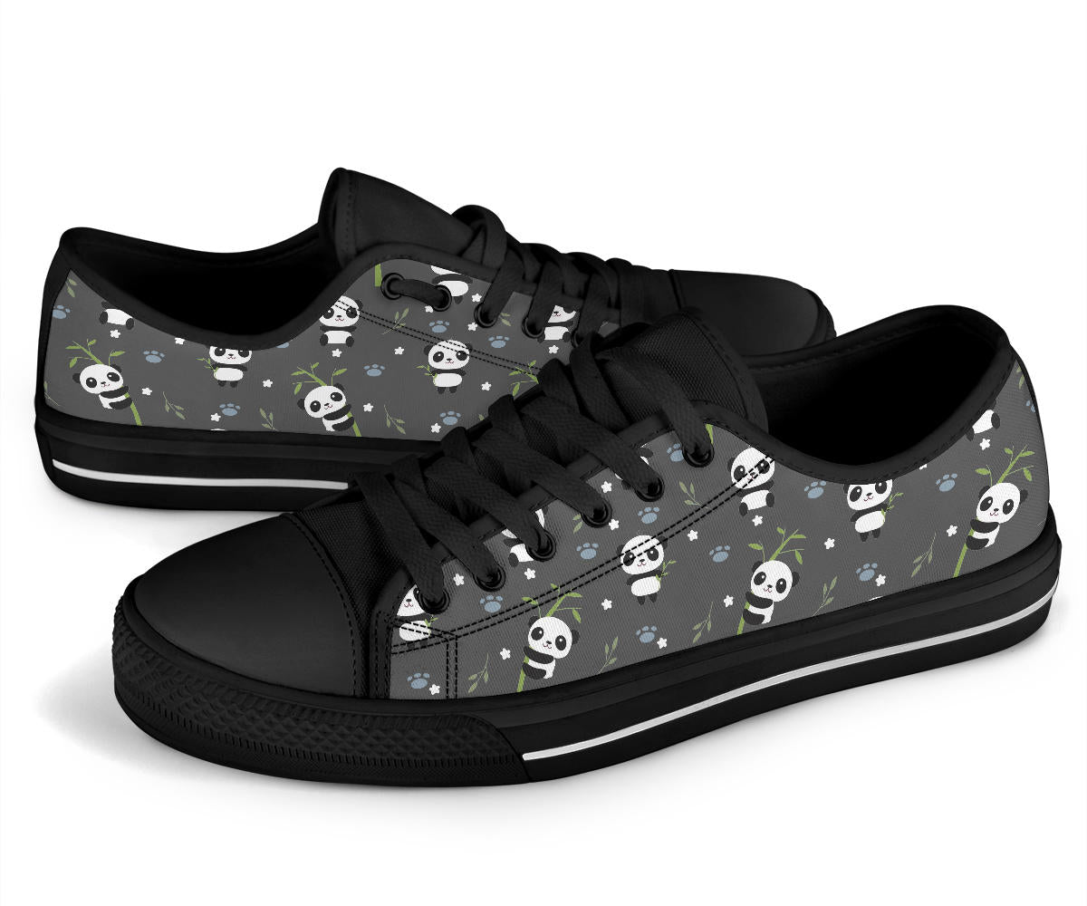 Cute Panda Shoes Black Sole