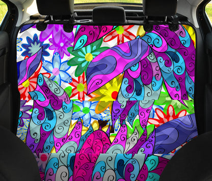 Colorful Decor Car Back Seat Pet Cover