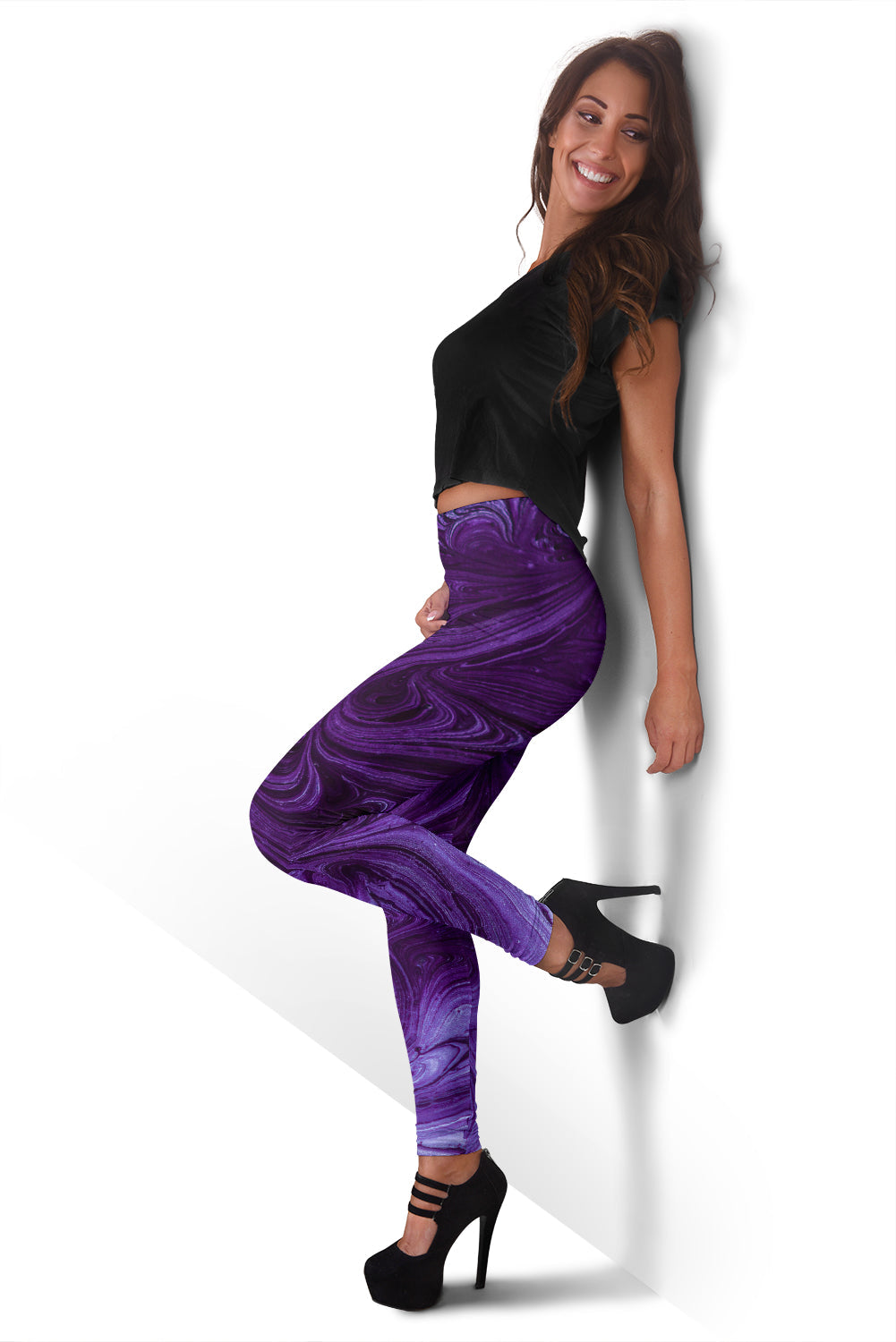 Purple Swirls Leggings