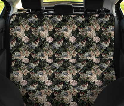 Floral Pattern Car Back Seat Pet Cover