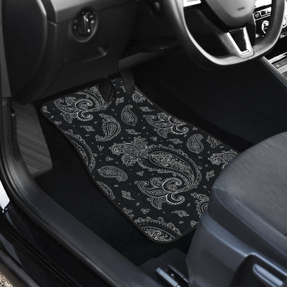 Black Elegant Decor Car Floor Mats