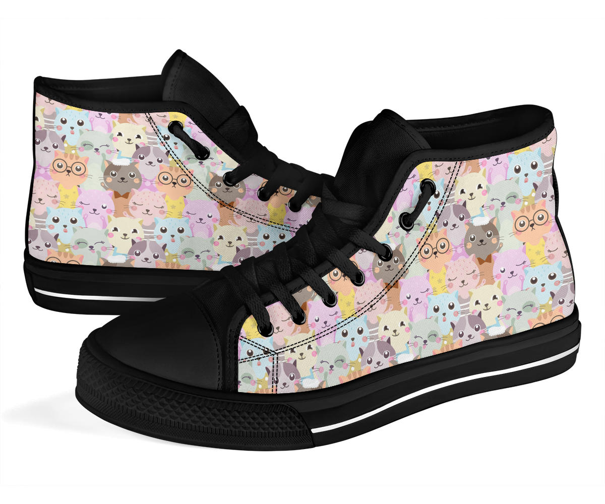 Cat Lover Shoes Black Sole
