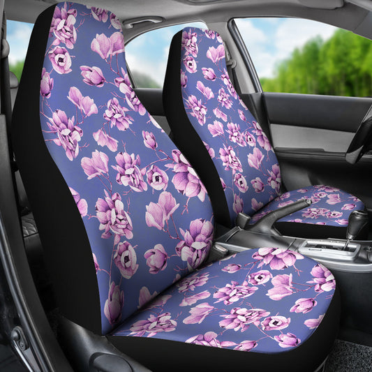 Blue Floral (2) Car Seat Covers