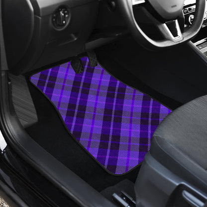 Purple Plaid Car Floor Mats