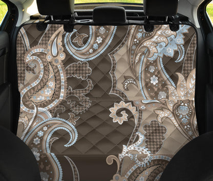 Brown Decor Car Back Seat Pet Cover