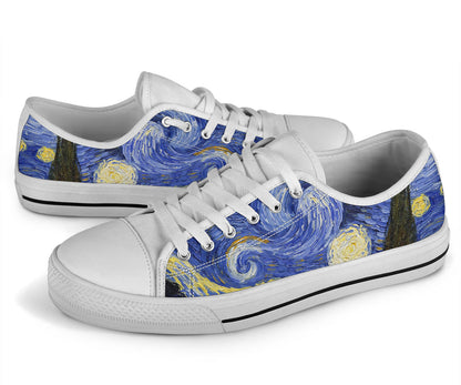 Van Gogh Starry Night Low Top Shoes – product image 3