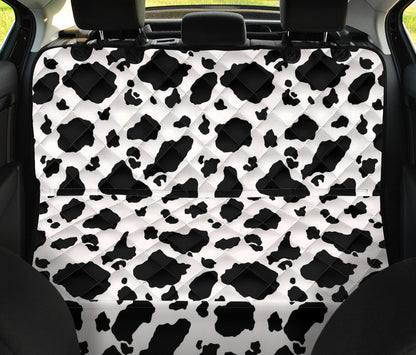Cow Print Car Back Seat Pet Cover