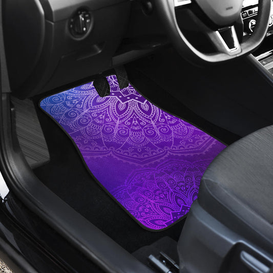 Purple Mandalas Car Floor Mats