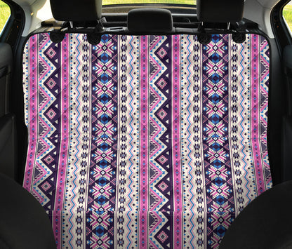 Pink Ethnic Car Back Seat Pet Cover