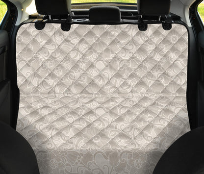 Elegant Floral Decor Car Back Seat Pet Cover