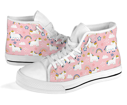 Pink Unicorn High Top Shoes – product image 3