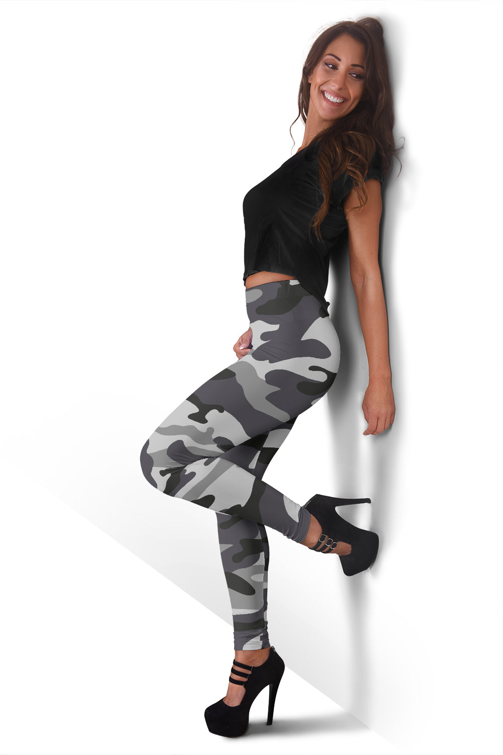 Grey Camouflage Leggings
