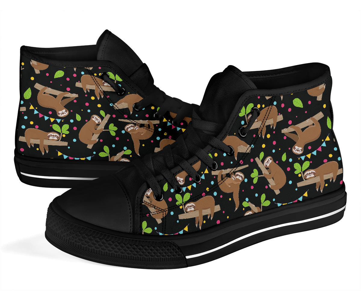 Lazy Sloth Shoes - Black Sole High Top Shoes – product image 3