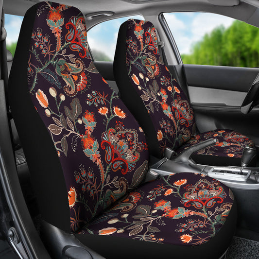 Colorful Floral Decor Car Seat Covers