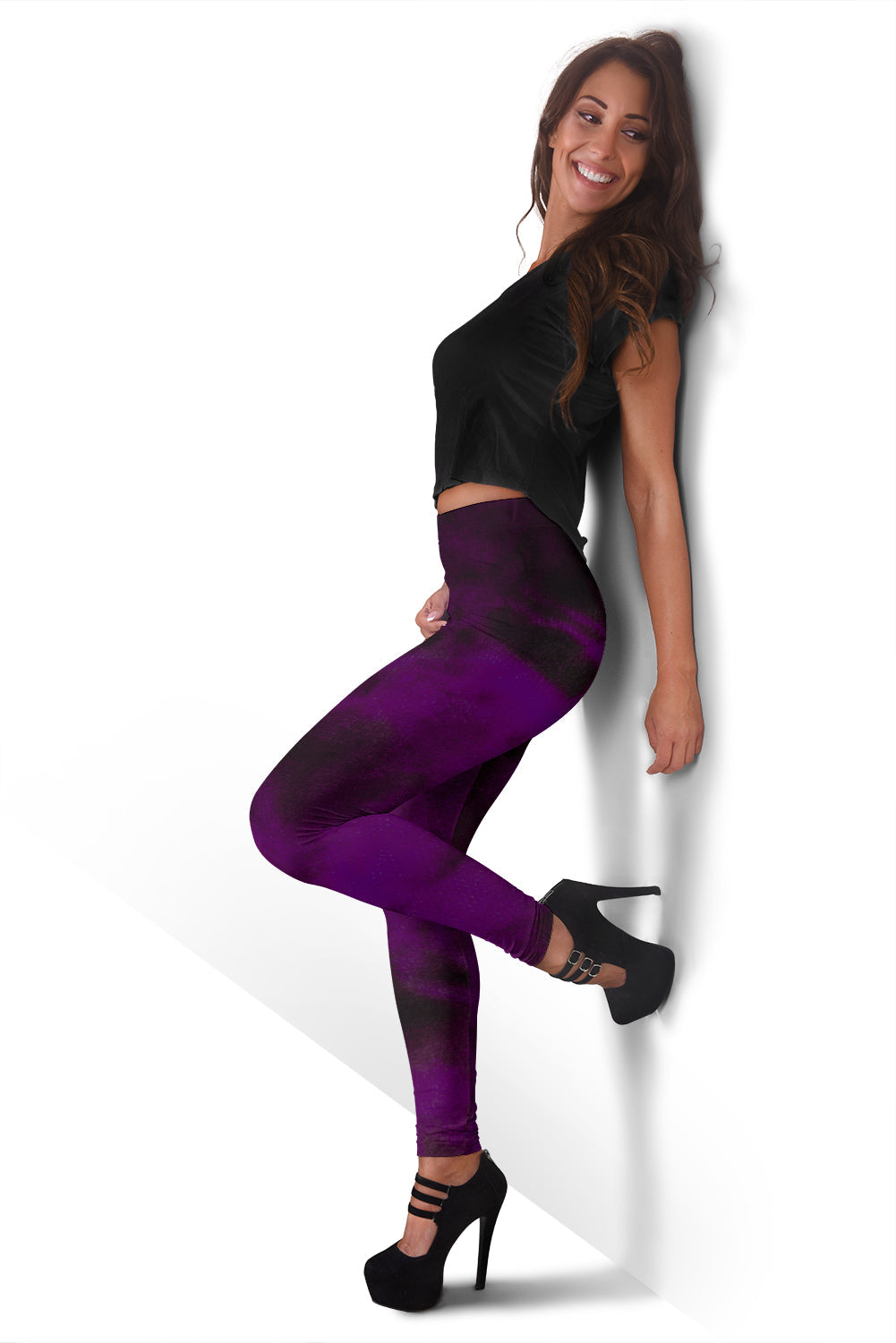 Purple Tie Dye Grunge Leggings