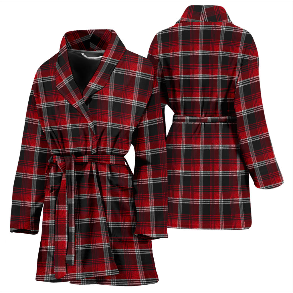 Womens Red Plaid Bath Robe