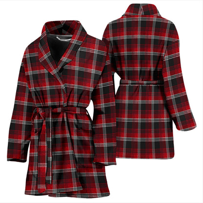 Womens Red Plaid Bath Robe